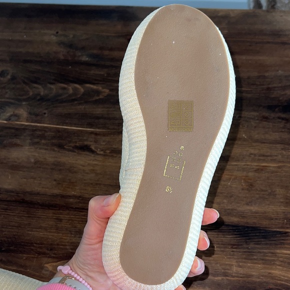 ShuShop ILANA Wedge Sandals in Ivory size 8.5 - Picture 12 of 13